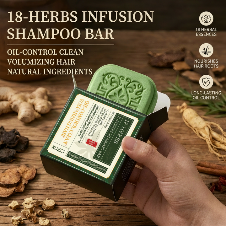 XUJECT Natural Herbal Rosemary Amino Acid Shampoo Bar For Oily Scalp & Dandruff Control