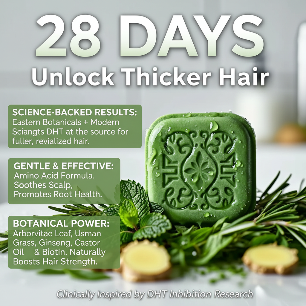 XUJECT Natural Herbal Rosemary Amino Acid Shampoo Bar For Oily Scalp & Dandruff Control