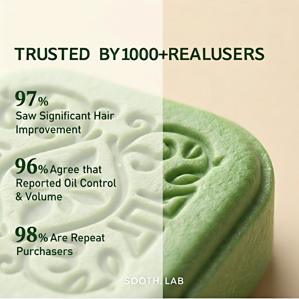 XUJECT Natural Herbal Rosemary Amino Acid Shampoo Bar For Oily Scalp & Dandruff Control