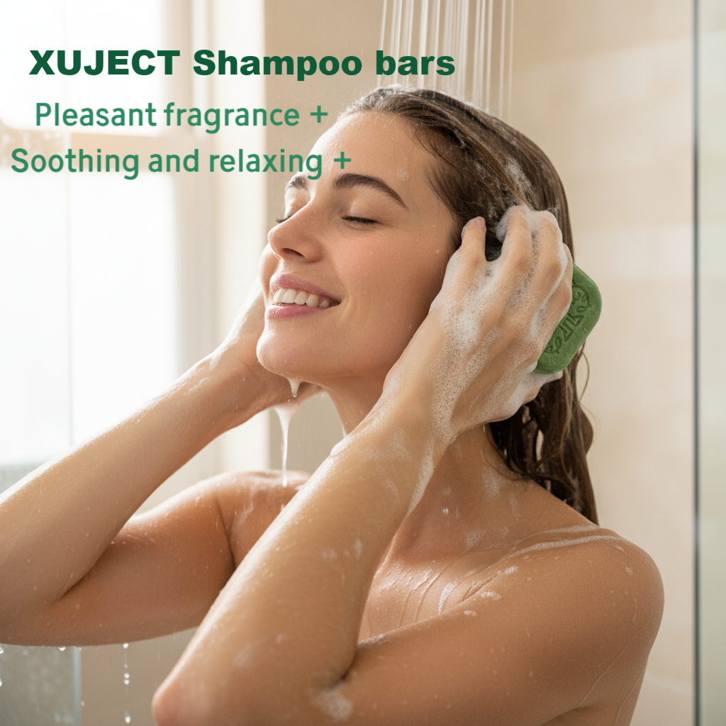 XUJECT Natural Herbal Rosemary Amino Acid Shampoo Bar For Oily Scalp & Dandruff Control