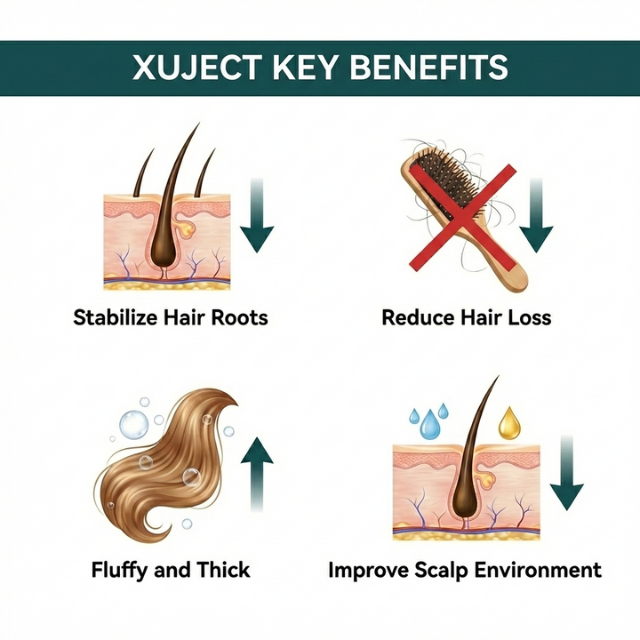 XUJECT Anti-Hair Loss & Hair Growth Serum（Buy 1 Get 1 Free）